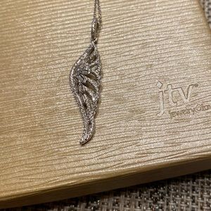 JTV ANGEL wing necklace 18”